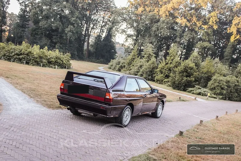Audi quattro, вид сзади