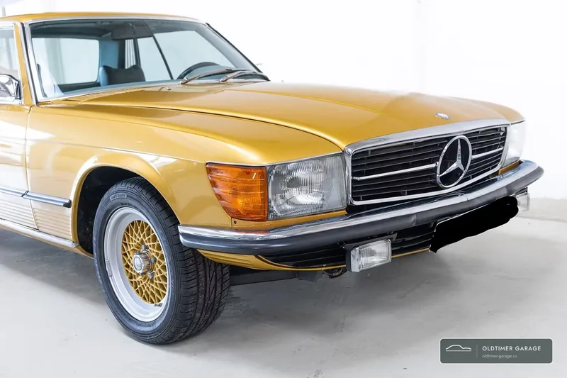 Mercedes-Benz 350 SLC, передняя часть и диски BBS
